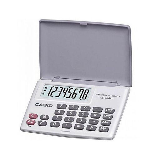 Calculadora de Bolso 8 Dígitos LC160LV Branca - Casio