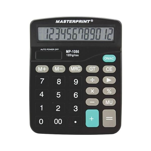 Calculadora de Mesa 12 Dígitos MP1086 - MasterPrint
