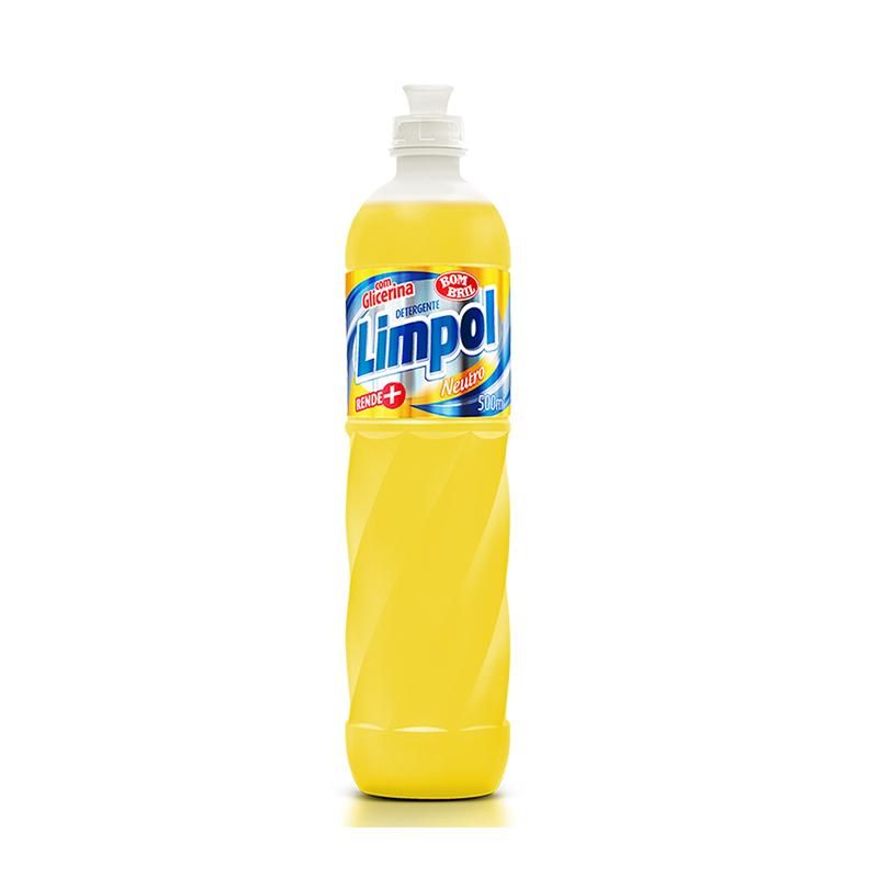 Detergente Líquido Neutro 500ml 1un - Limpol