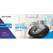 Mouse Usb Classic Full Black MO300 Multilaser