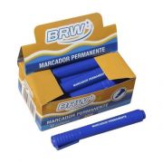 Pincel Marcador Permanente Azul Ponta Chanfrada 1un - BRW