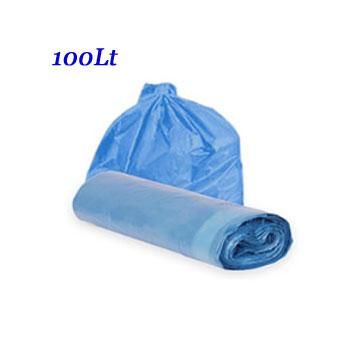 Saco de Lixo em Rolo 100 Litros 75x105 Azul PT 25 UN Ecosul