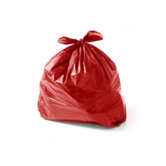 Saco de Lixo Leve 100L 75x90 Vermelho PT 100 UN - A4